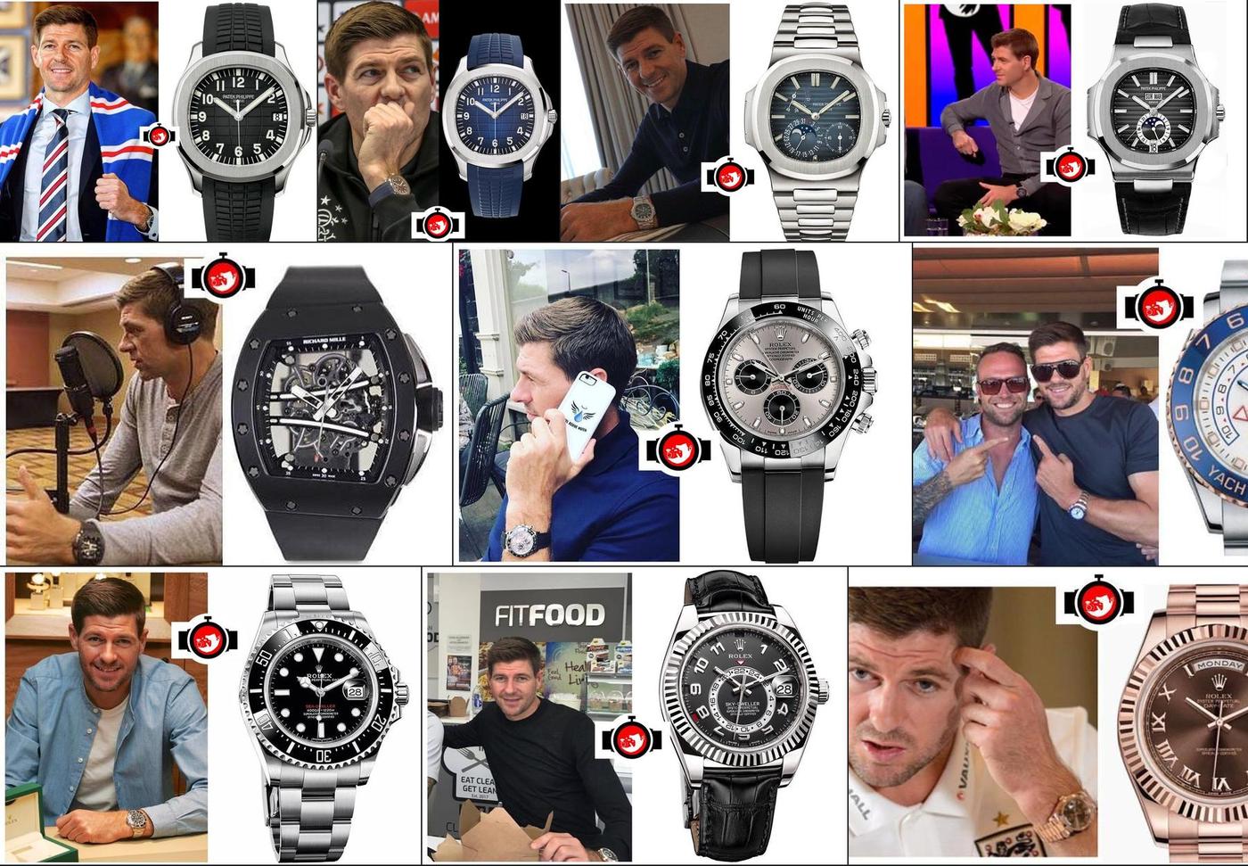 A Look at Steven Gerrard's Impressive Watch Collection: Patek Philippe, Richard Mille, Rolex 